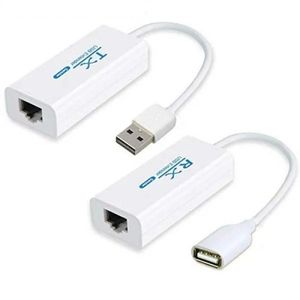 USB LAN EXTENDER | Lan Repeater R45 200M | LAN Extension Adapter for USB Printers Keyboard Mouse